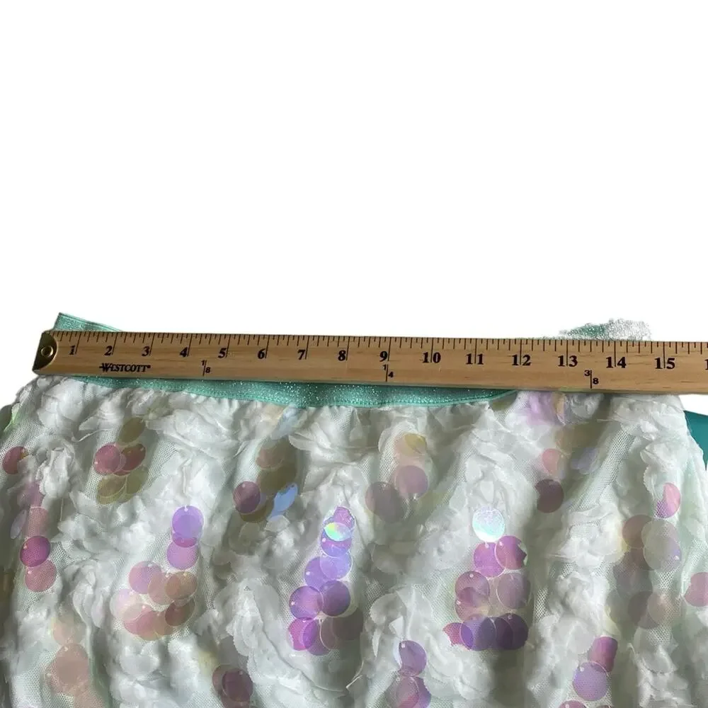 Disney Princess‎ Ariel Sequins Pull On Skirt Cosplay Size Large NEW WITH TAG